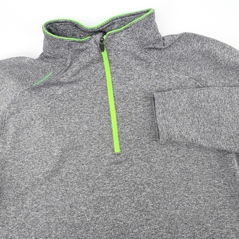 Sun Mountain Pullover Mens XL Gray Quarter Zip Thermal Saugahatchee Golf